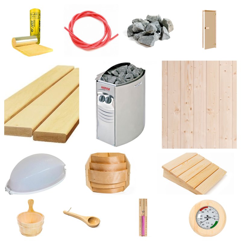 Kit constructie sauna finlandeza Waincris BASIC